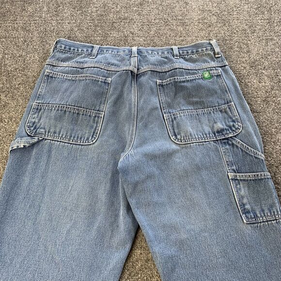 Vintage Liberty Carpenter Utility Jeans Blue Denim Size 36x30 (Actual 34x28.5) - Picture 3 of 16